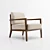 Modern Fornasarig EOS Lounge Chair 3D model small image 1