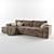 Natuzzi BERNARD Sofa with Pillows & Cover 3D model small image 2