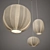 Sleek Nuno Pendant Light 3D model small image 2