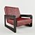 Percival Lafer Leather Armchair 3D model small image 2