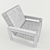 Percival Lafer Leather Armchair 3D model small image 3