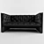  Elegant Leather Sofa with Quilted Design 3D model small image 1