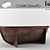 Rustic Oval Bathtub 3D model small image 1