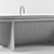 Rustic Oval Bathtub 3D model small image 2