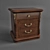 Assolo Aqua Rhodes Cupboard: Compact and Stylish 3D model small image 1