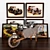 Vintage Figurine Trolley: Artistic Elegance 3D model small image 1
