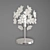 Eglo 91821 Fenari Table Lamp - Sleek Chrome Finish 3D model small image 1