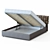 Modern Marsel Bed: 3ds Max & V-Ray 3D model small image 1