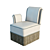 Luxury Lannes Armchair: Elegant and Comfortable 3D model small image 1