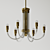 Glamorous Crystal Chandeliers 3D model small image 1