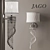 Elegant G9 Sconce by Jago 3D model small image 1