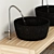 Elegant Black Pearl Furniture Set 3D model small image 2