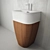 Elegant Chelsea Countertop Sink 3D model small image 2