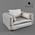 Modern Style Sofa with Hidden Frame 3D model small image 1