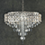 Elegance Defined: Modern Crystal Chandelier 3D model small image 1