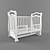 Magico White Swing Bed 3D model small image 1
