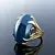 Cabochon Adjustable Ring 3D model small image 1