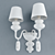 Breezelight Wall Lamp 1304: A Modern 3D Model 3D model small image 1