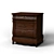 Modern Bedside Table 3D model small image 1