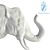 Nymphenburg Elephant Head Trophy 3D model small image 2