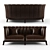 Elegant Cappellini Opera Parsifal Sofa 3D model small image 2