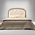 Elegant Savio Firmino Bed 3D model small image 1