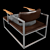 Sleek VERDEN Quintal Chair 3D model small image 2