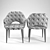 Modern Design Martin Deep Line Chair 3D model small image 2