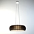 Luce Solara Chandelier - Modern Wood and Glass Lighting 3D model small image 1