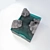 Fjord Glass Art Sculpture "/Fjord Sculpture 3D model small image 2