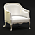 Zari Filippa Chair: Textured Elegance 3D model small image 1