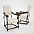 Twisted 19th Century Dining Chair 3D model small image 1