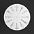 Modern Metal Wall Clock 3D model small image 2