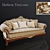 Luxury Velvet Sofa 3D model small image 1