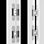 Sleek Concealed Hinges: 90 & 180 3D model small image 1