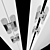 Sleek Concealed Hinges: 90 & 180 3D model small image 2
