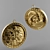 Golden Achievement Medallion 3D model small image 1