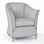 Elegant Rossella Armchair: Comfort and Style 3D model small image 2