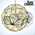 Tom Dixon Etch Web D65: Elegant Stainless Steel Pendant 3D model small image 1