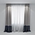 Elegant Drapery: Designer Curtains 3D model small image 1