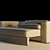 Silvio Folding Euro Sofa Bed 3D model small image 2