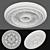 Elegant Gypsum Ceiling Décor 3D model small image 1