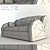 Baron Sofa Bed: Comfortable and Functional 3D model small image 2