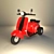 Classic Trike Moped 3D model small image 1