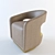 Elegant Besana Oro Poltroncinavanty 3D model small image 1