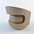 Elegant Besana Oro Poltroncinavanty 3D model small image 2