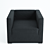 Elegant Belmondo Armchair by MERIDIANI 3D model small image 2