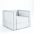Elegant Belmondo Armchair by MERIDIANI 3D model small image 3