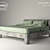 Baxter Summer Bed: Luxury Leather Options 3D model small image 1