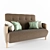 Jensen 2.5 Seater Sofa: Sleek and Comfy 3D model small image 1